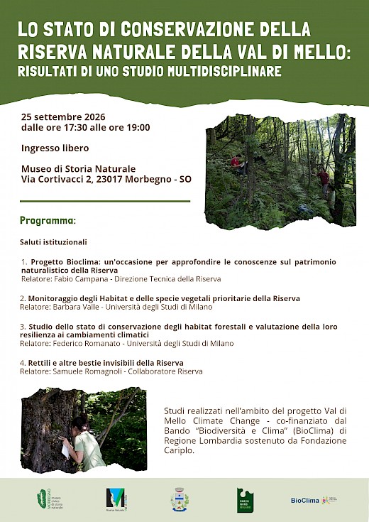 Lo stato di conservazione della riserva naturale della Val di Mello: risultati di uno studio multidisciplinare 