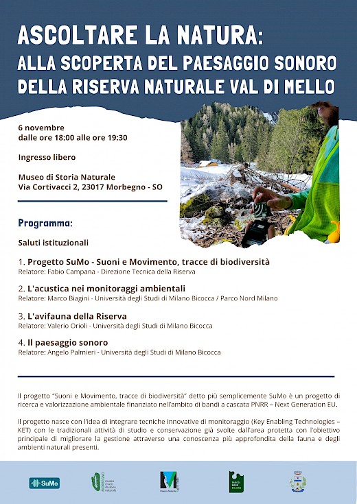 Ascoltare la natura: alla scoperta del paesaggio sonoro della Riserva Naturale Val di Mello
